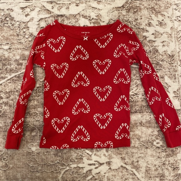 Carters Candy Cane Hearts Christmas Sleeper Set - Picture 6 of 8